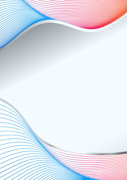 Pink and Blue Flowing Curves Background with Space for Your Text Vector Eps
