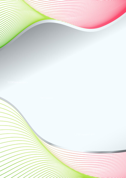 Pink and Green Flowing Lines Background with Space for Your Text Graphic