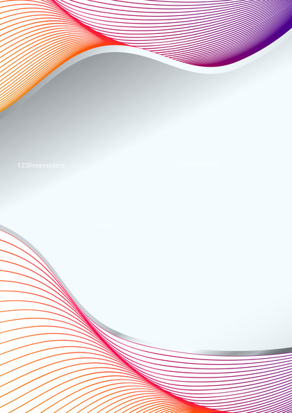 Pink and Orange Wave Lines Background with Space for Your Text Image