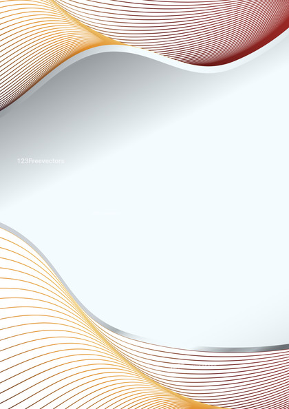 Red and Orange Flowing Curves Background Template with Space for Your Text
