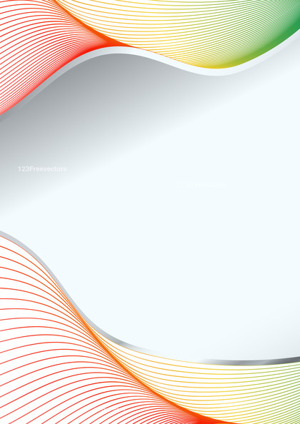 Red Green and Beige Flow Curves Background Template with Space for Your Text