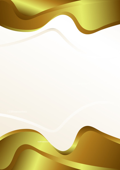 Gold Vertical Wave Background with Space for Your Text