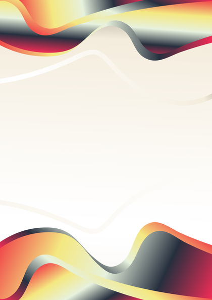 Grey Red and Yellow Vertical Wave Background Template with Space for Your Text
