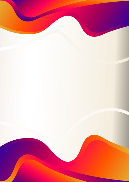 Pink Blue and Orange Vertical Wave Background Template with Space for Your Text Vector Eps