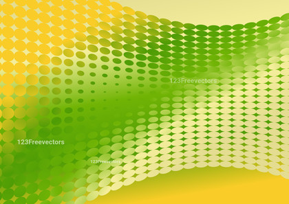 Green and Yellow Gradient Dot Background Image