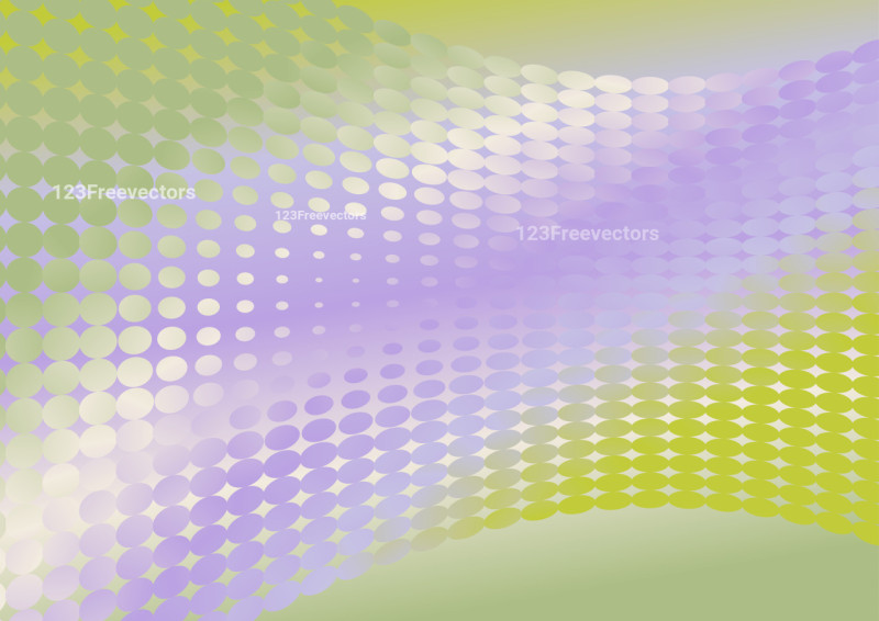 Purple and Green Gradient Halftone Background Illustrator