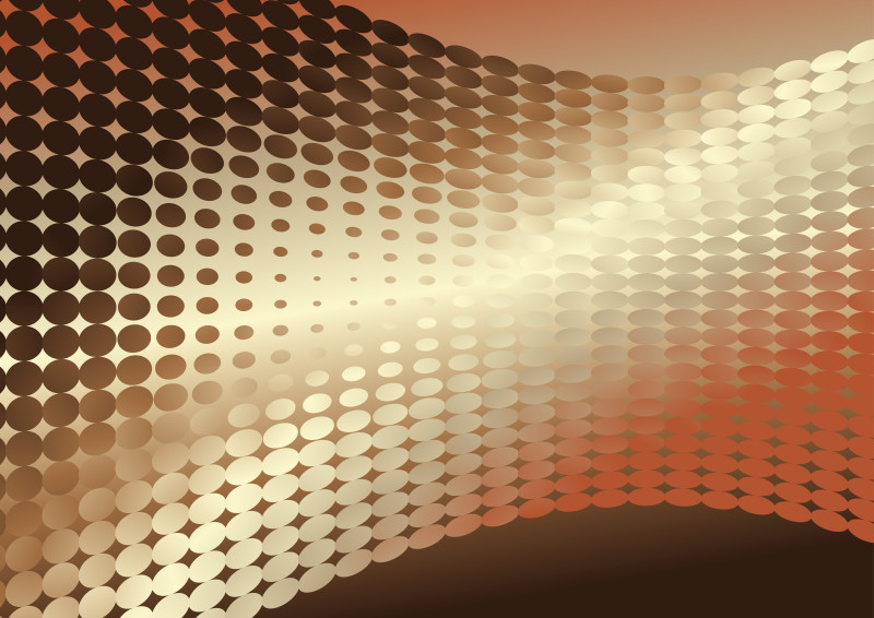 Red and Brown Gradient Halftone Dot Pattern Vector Art