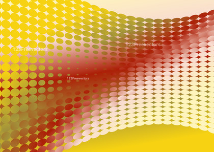 Red and Yellow Gradient Dots Background
