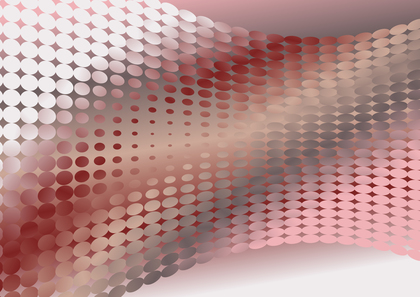 Red Brown and White Gradient Dots Background Vector Illustration