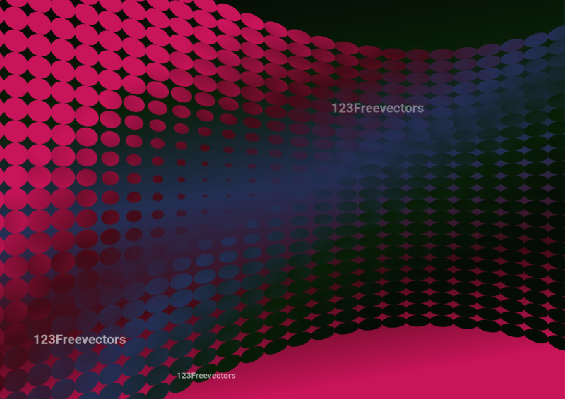 Blue Pink and Green Gradient Halftone Dots Background Image