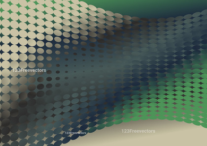 Brown Blue and Green Gradient Dotted Background Illustration