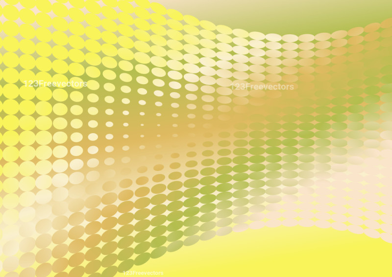 Green Yellow and Brown Gradient Halftone Dot Background