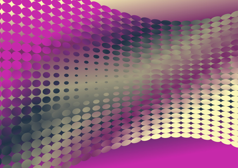 Grey Pink and Yellow Gradient Halftone Dot Pattern Background
