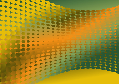 Orange Yellow and Green Gradient Dots Background