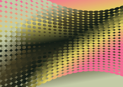 Pink Green and Yellow Gradient Halftone Pattern Background