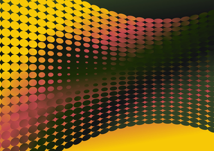 Pink Green and Yellow Gradient Halftone Dot Pattern Background