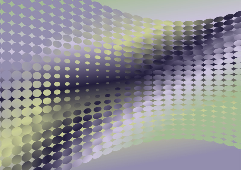 Purple Green and Yellow Gradient Halftone Dot Background Vector Illustration