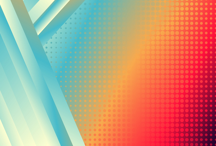 Red Orange and Blue Gradient Dot Background