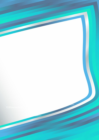 Blue Frame Background with Space for Your Text Vector Art