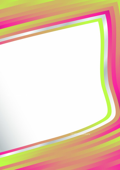 Pink and Green Border Frame Background