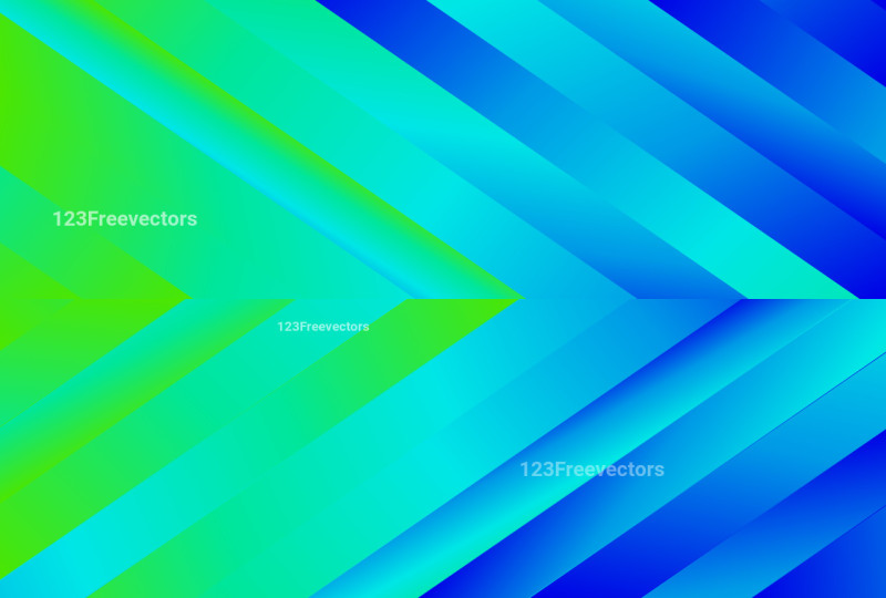 Abstract Blue and Green Gradient Arrow Background Vector Eps