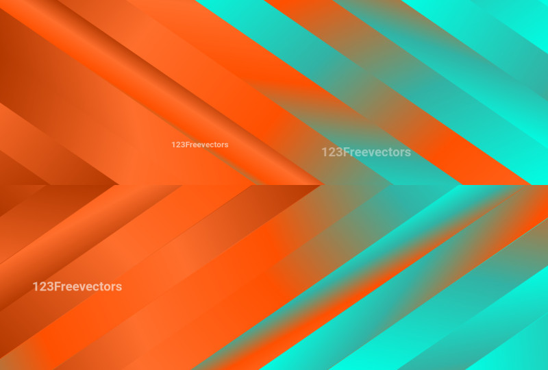 Abstract Arrow Blue and Orange Gradient Background