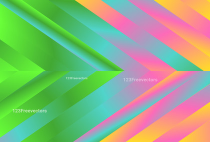 Abstract Arrow Pink Green and Yellow Gradient Background