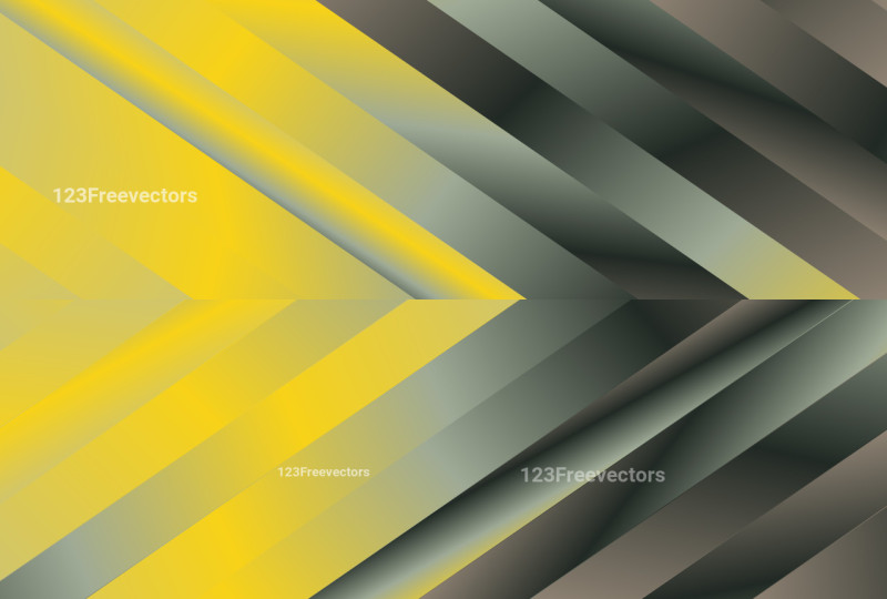 Abstract Yellow Brown and Grey Gradient Arrow Background