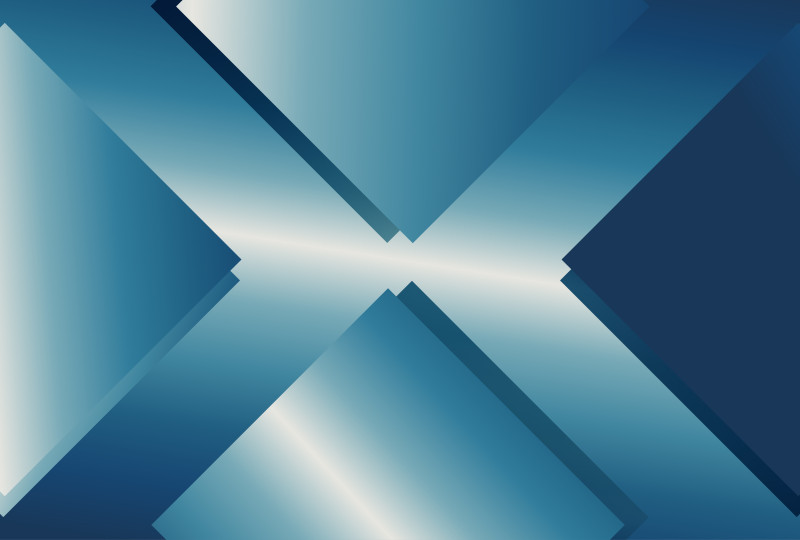 Blue and White Gradient Triangle Arrow Background Vector Illustration