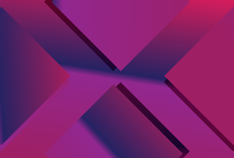 Pink and Blue Gradient Arrow Background Design