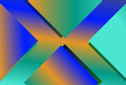 Blue Green and Orange Gradient Arrow Background