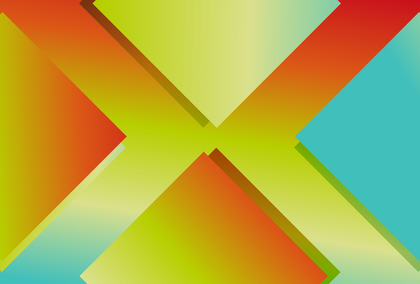 Blue Green and Orange Abstract Gradient Triangle Arrow Background Illustration