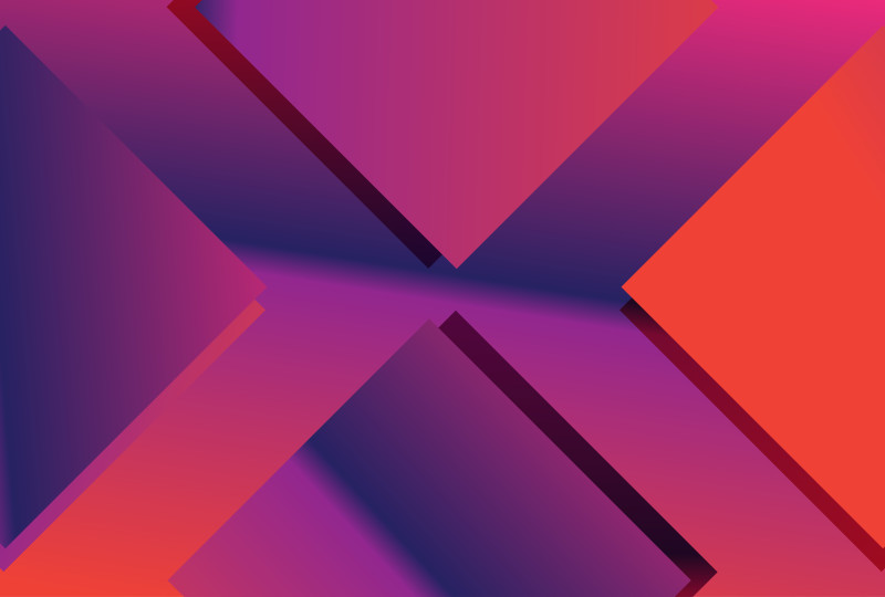 Arrow Abstract Pink Blue and Orange Gradient Background Vector Illustration