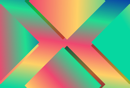 Red Green and Orange Gradient Triangle Arrow Background