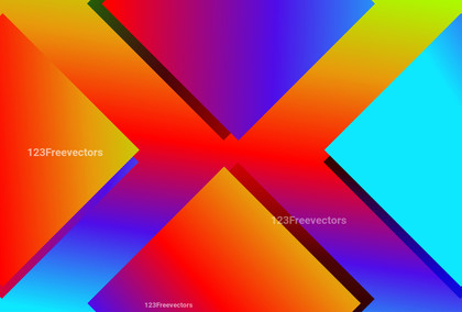 Red Orange and Blue Gradient Triangle Arrow Background Graphic