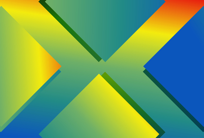 Abstract Red Yellow and Blue Gradient Triangle Arrow Background Design