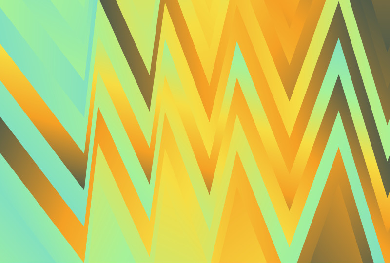 Blue and Orange Abstract Gradient Chevron Pattern Background