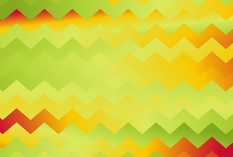 Abstract Orange and Green Gradient Chevron Background