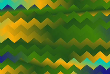 Blue Green and Orange Gradient Chevron Pattern Background Illustration