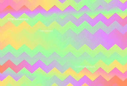 Green Orange and Pink Abstract Gradient Zig Zag Pattern Background