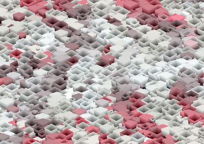 Red and Grey Three Dimensional Square Cube Background