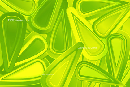 Green and Yellow Liquid Shapes Background