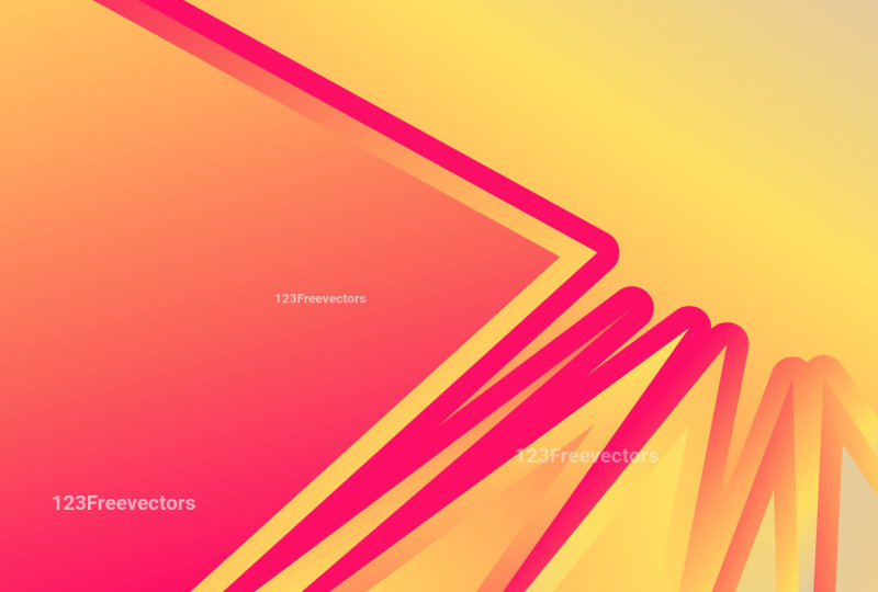 Pink and Yellow Fluid Shapes Background