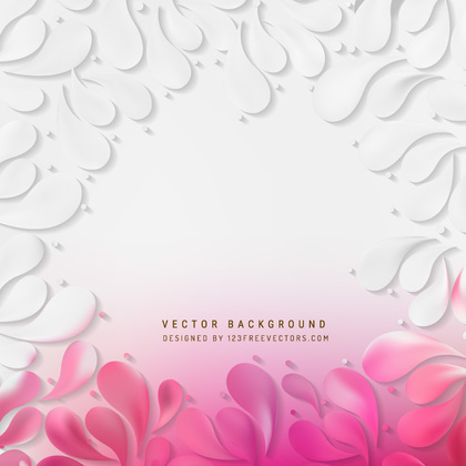 Abstract Pink White Arc Drops Background Template