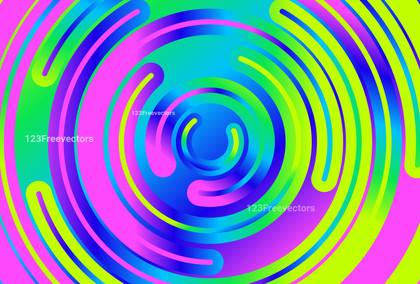 Pink Blue and Yellow Liquid Shapes Background