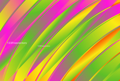 Pink Green and Yellow Fluid Color Gradient Shape Background Vector Graphic