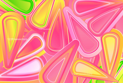 Pink Green and Yellow Fluid Color Poster Background Vector Image
