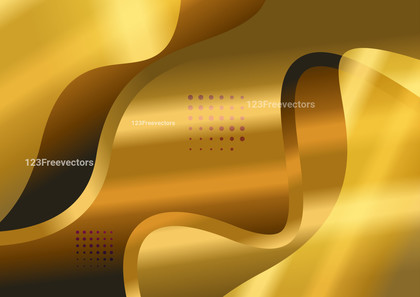 Abstract Gold Fluid Gradient Wavy Background