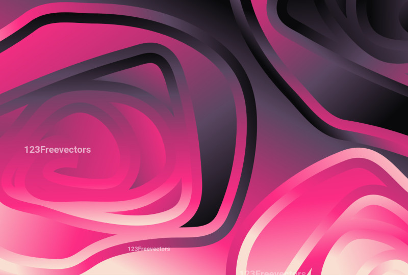 Pink Grey and Beige Liquid Color Curved Ripple Lines Background