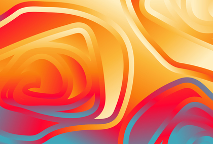 Red Orange and Blue Fluid Gradient Distorted Lines Background